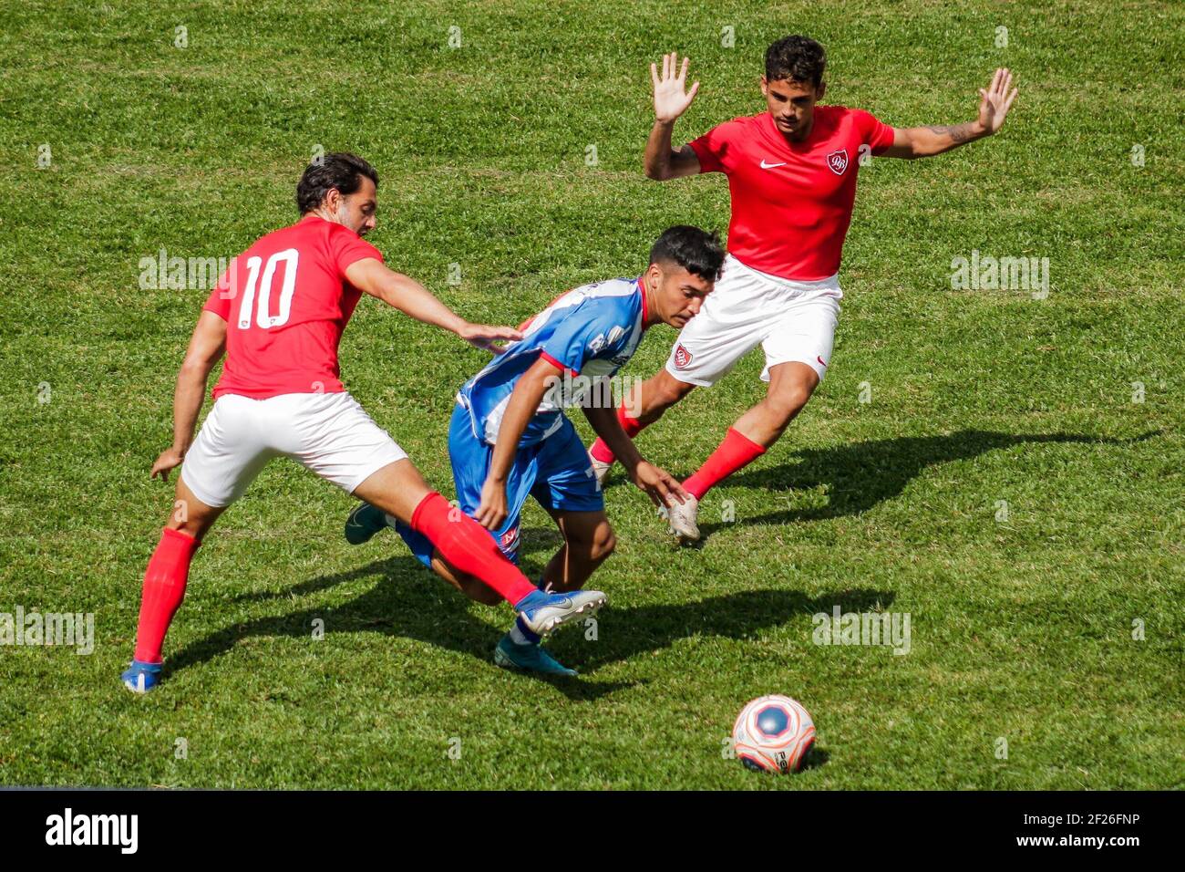 San Paolo, San Paolo, Brasile. 10 marzo 2021. (SPO) Paulista Championship Serie  A3: Nacional vs Desportivo do Brasil. 10 marzo 2021, Sao Paulo, Brasile:  Partita di calcio tra Nacional e Desportivo do