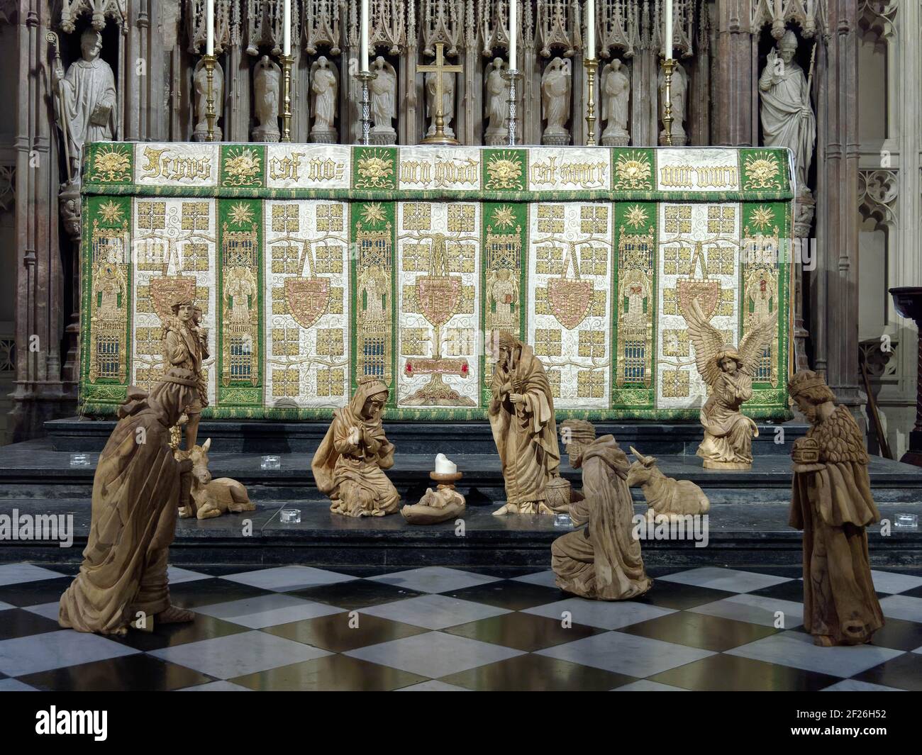 NEWCASTLE UPON TYNE, TYNE AND WEAR/UK - GENNAIO 20 : Presepi nella Cattedrale di Newcastle upon Tyne, Tyne e indossare su Ja Foto Stock