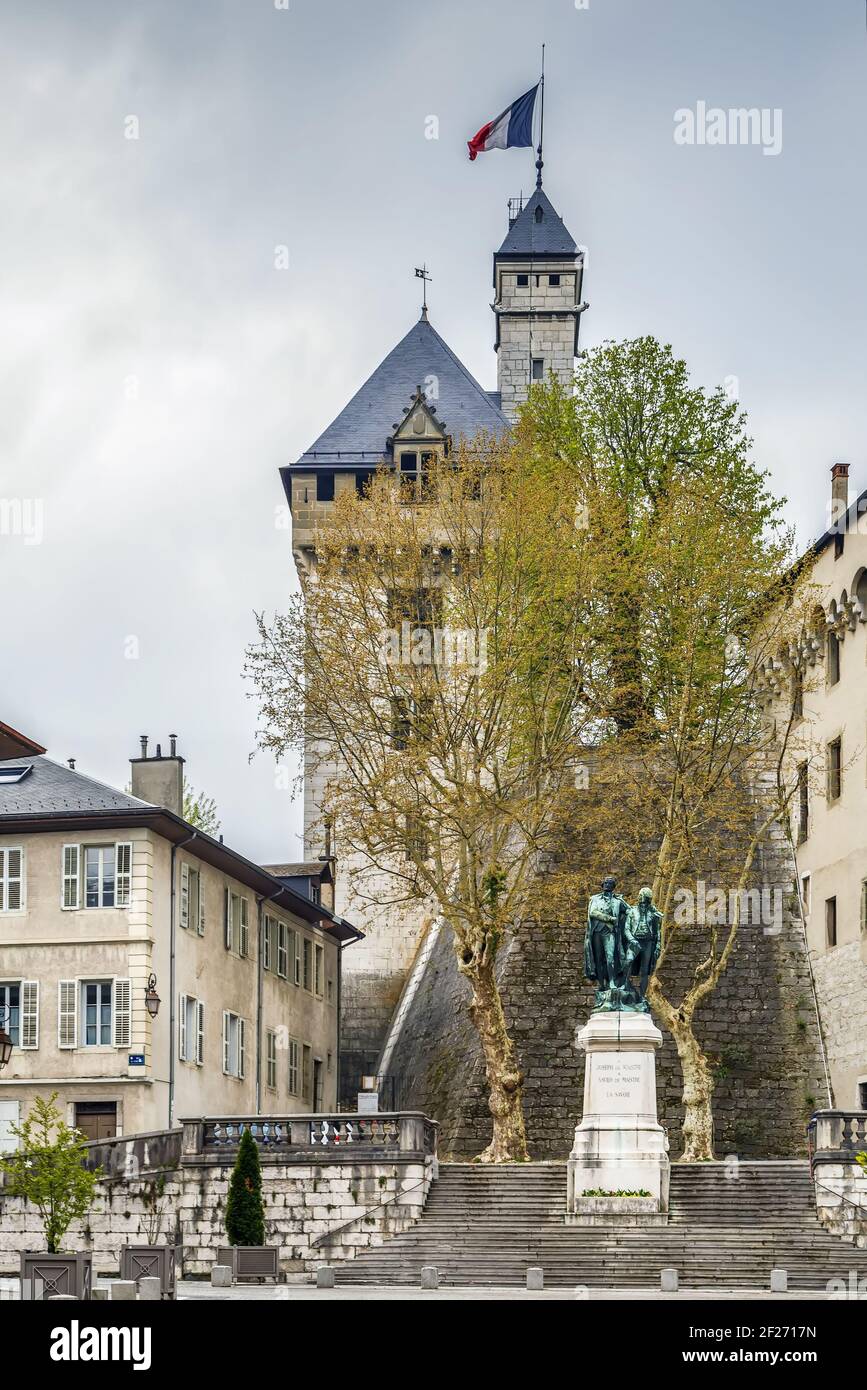 Castello dei Duchi di Savoia, Chambery, Francia Foto Stock