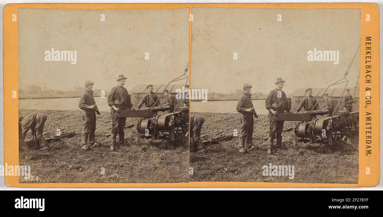 Torba pressata .. Foto Stock