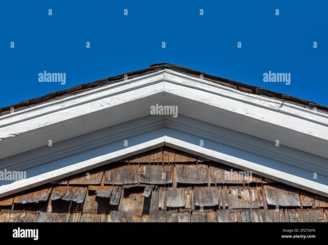 Immagine dettagliata di un vecchio edificio Foto Stock