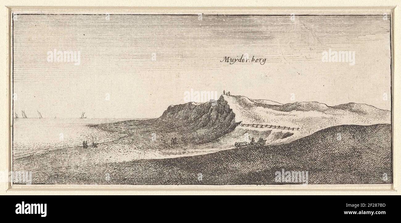 Paesaggio con faccia su Muiderberg .. Foto Stock