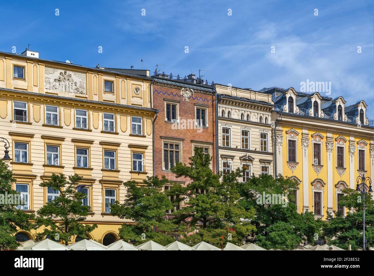 Piazza principale, Cracovia, Polonia Foto Stock
