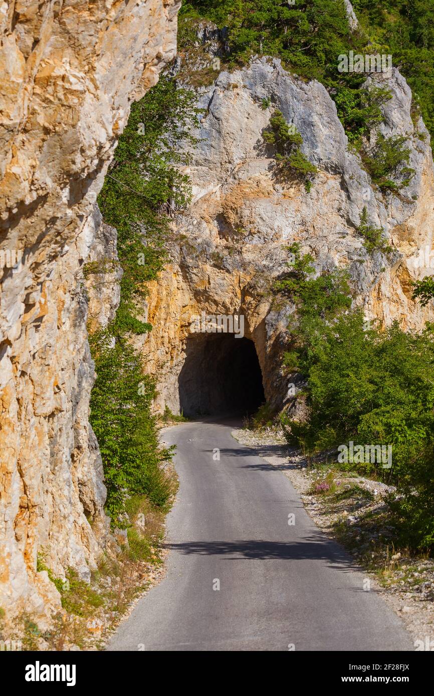 Strada di Piva Canyon - Montenegro Foto Stock