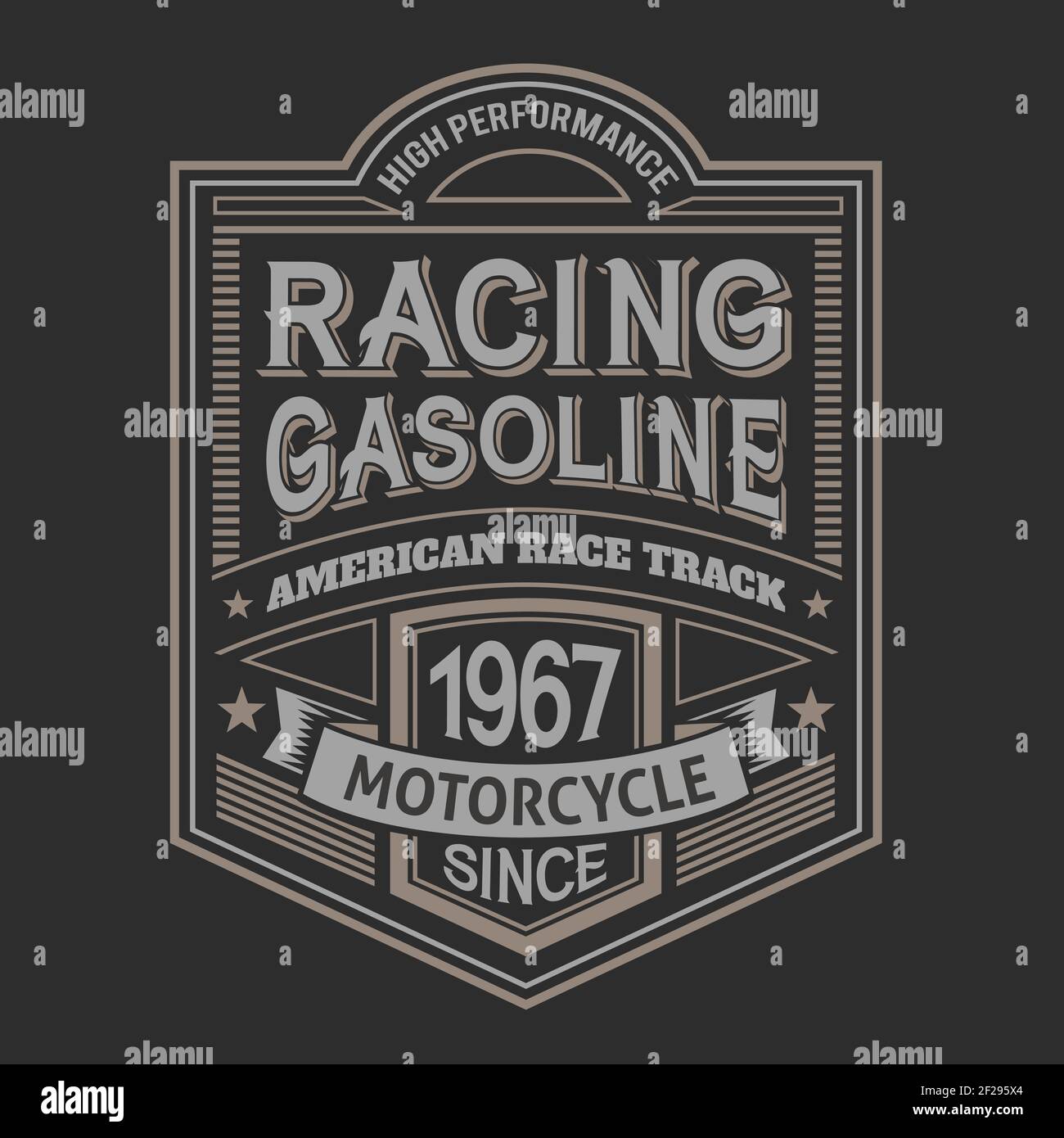 Etichetta vintage con composizione scritta Illustrazione Vettoriale