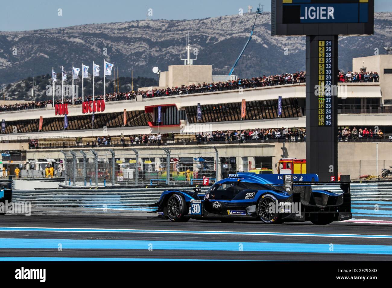 30 JAMIN Nicolas (fra), RAGUES Pierres (fra), BRADLEY Richard (grb), Team Duqueine Engineerin Oreca 07 Gibson, azione in occasione dell'ELMS European le Mans Series 2019 sul circuito Paul Ricard, le Castellet France, dal 11 al 14 aprile - Foto Marc de Mattia/DPPI Foto Stock