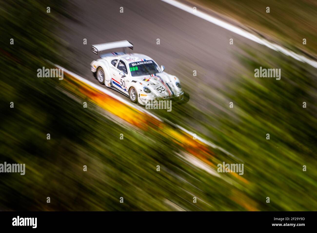 50 DEMAN Loic (bel), LEMERET Stephane (bel), DUEZ Marc (bel), DETAVERNIER Angelique (bel), Porsche Cup MR, 1969 Tribute, azione durante il campionato 2019 Blancpain Endurance Series 24 ore di Spa, dal 24 al 28 luglio, Spa Francorchamps, Belgio - Foto Antonin Vincent / DPPI Foto Stock