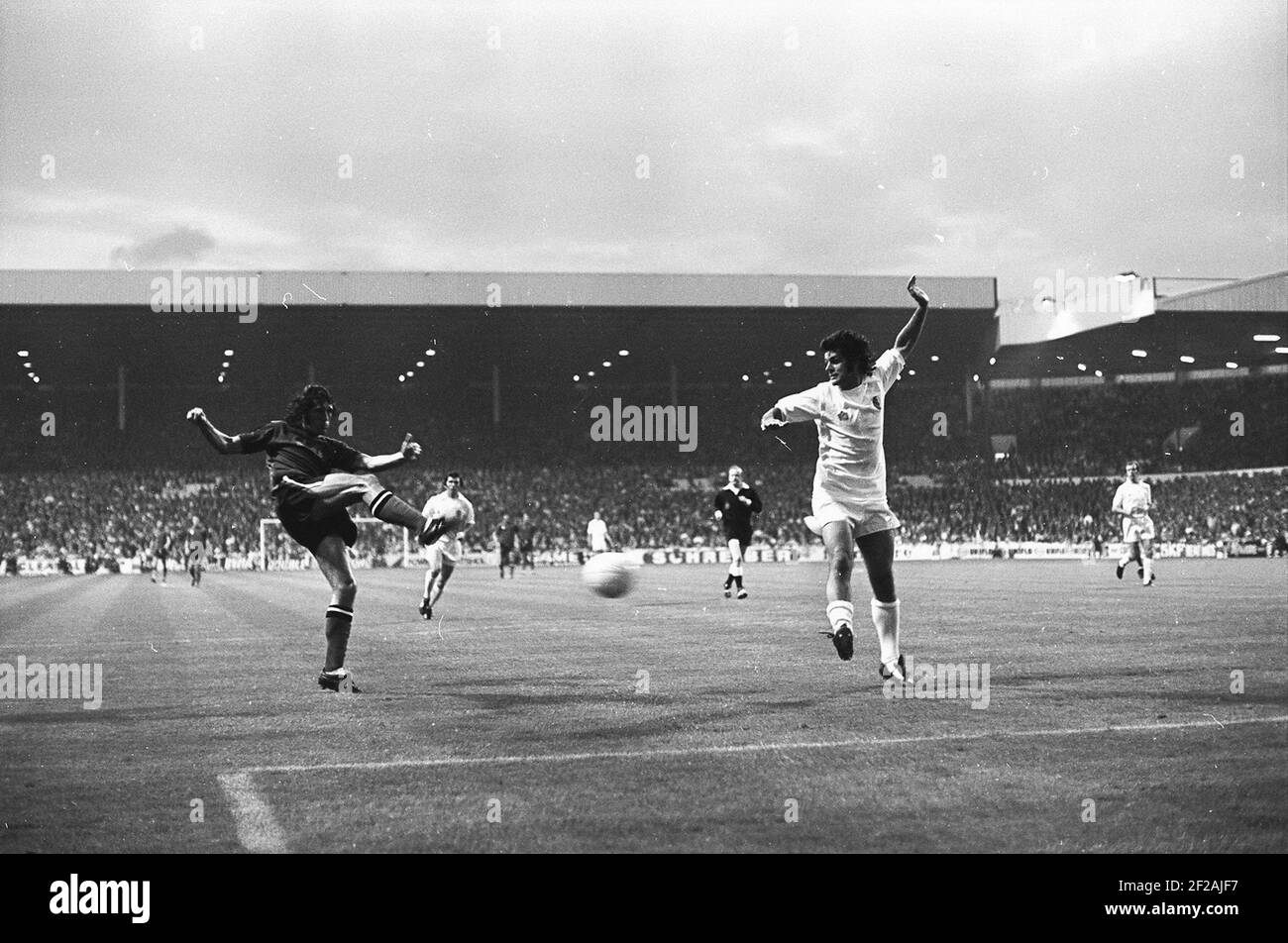 Leeds / QPR agosto 1974 Foto Stock