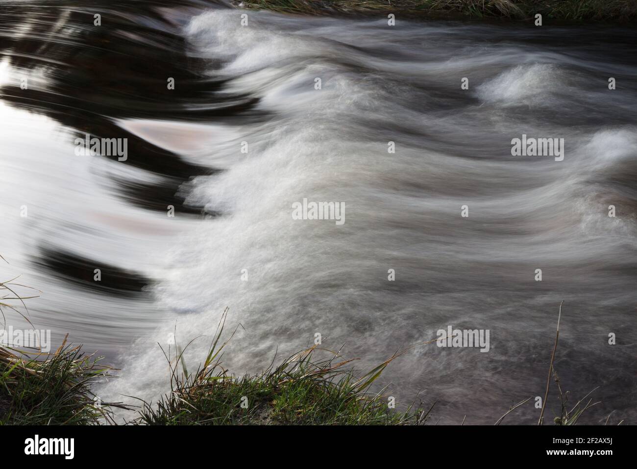 Arresto del flusso d'acqua in tempo Foto Stock