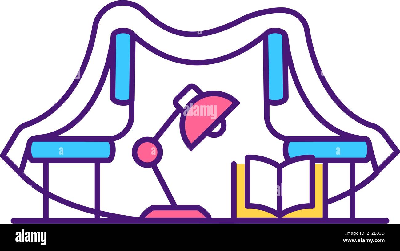 Home shelter icona colore RGB Illustrazione Vettoriale