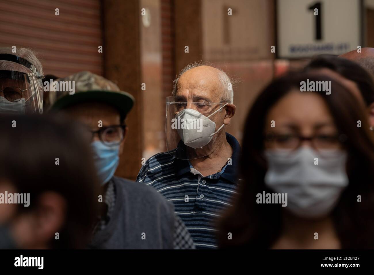 Alejo Manuel Avila/ le Pictorium - vaccinazione degli adulti oltre 80 anni - 09/03/2021 - Argentina / Buenos Aires - a causa del crollo e. Foto Stock