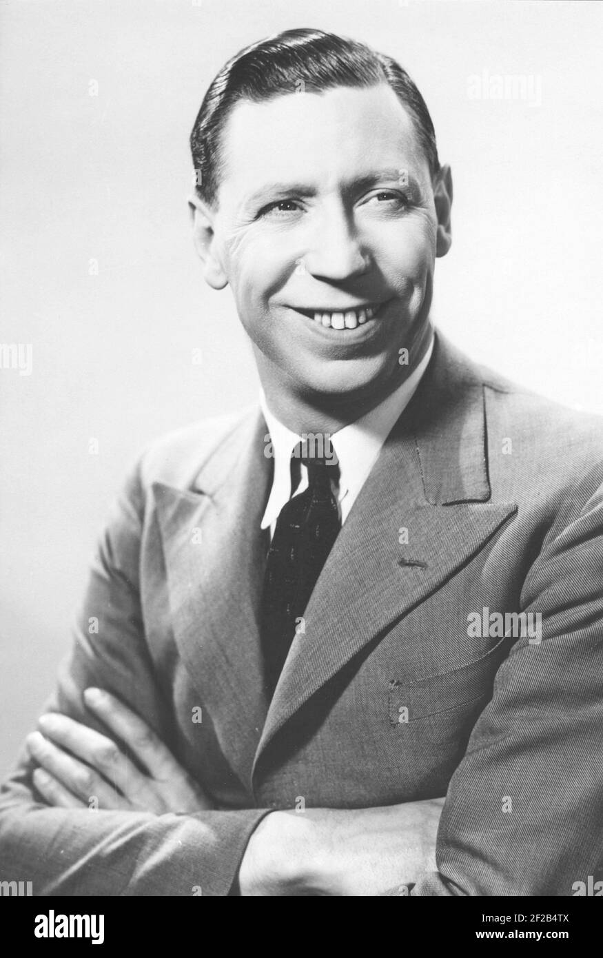 George Formby. Cantante britannico, attore conosciuto come l'uomo di ukulele. 1904-1961. Fu l'attore britannico più alto pagato 1940. Foto Stock
