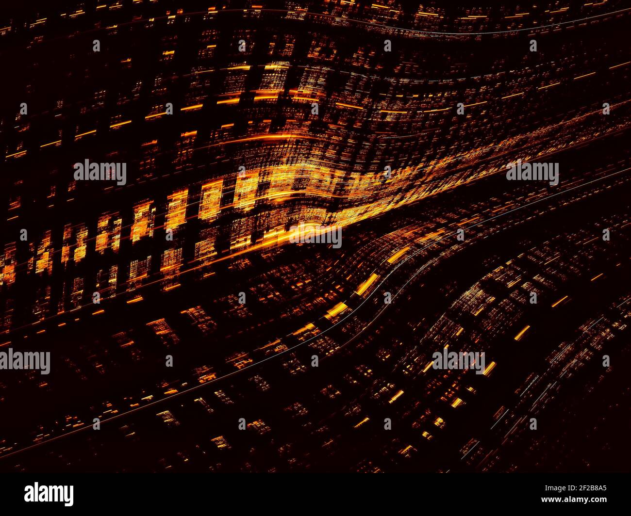 Semplice sfondo dorato a strisce - illustrazione 3d generata digitalmente Foto Stock