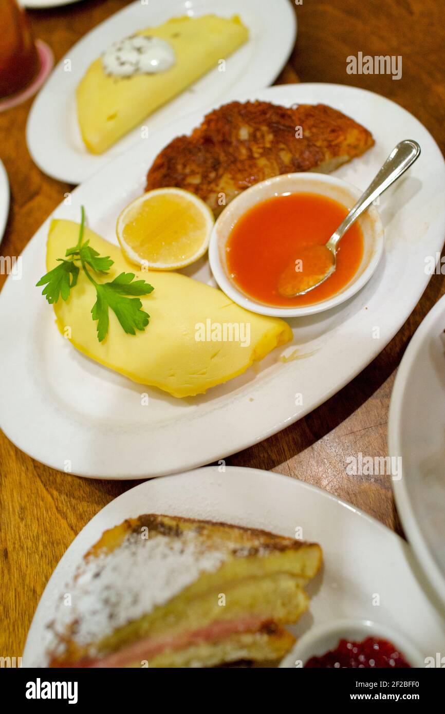 Prune ristorante nel Villaggio Est a New York City. Iniziato da Gabrielle Hamilton. Foto Stock