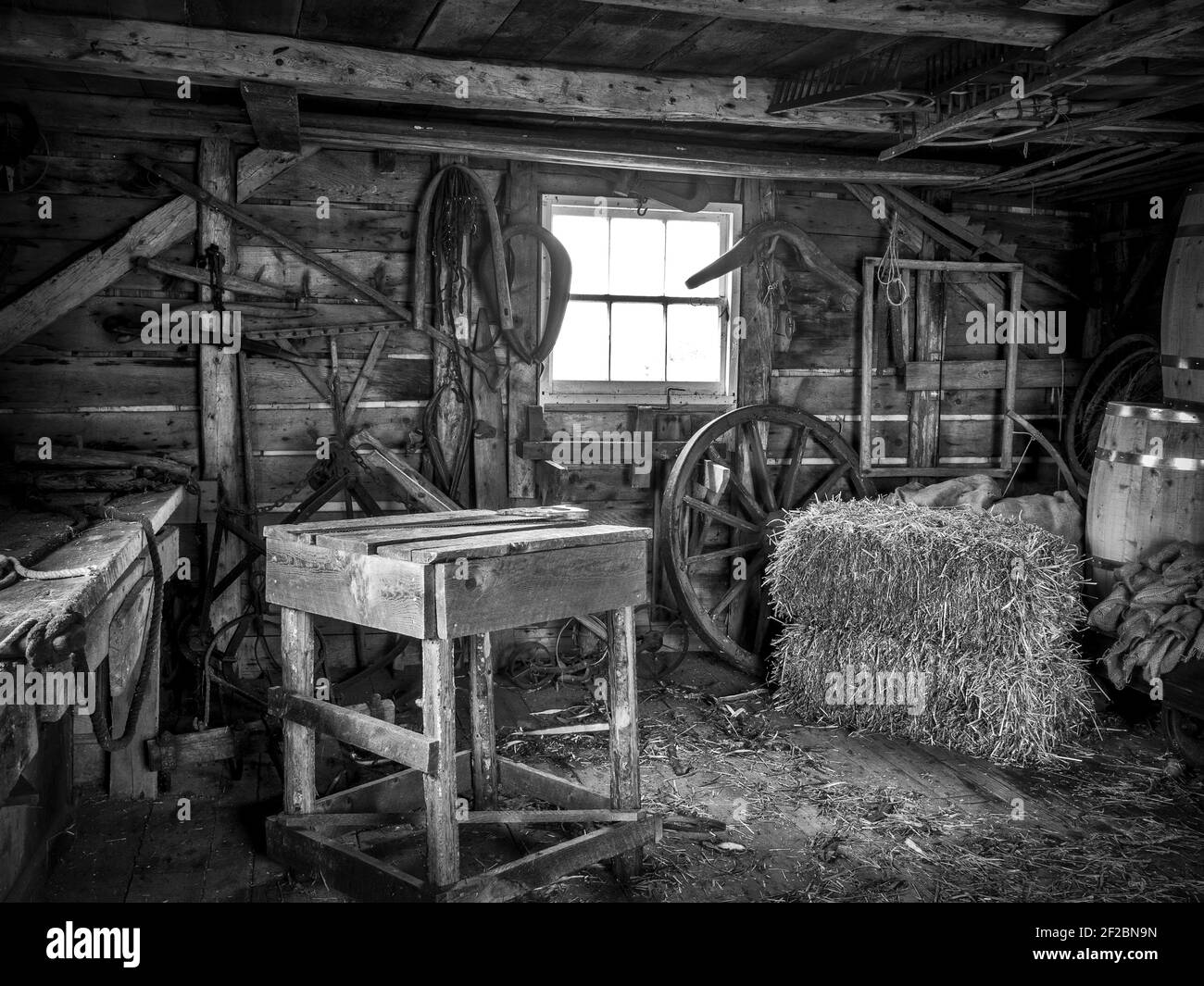 Un vecchio laboratorio in Nuova Scozia, Canada Foto Stock