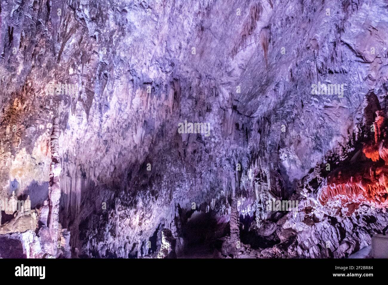 Le Grotte di Pertosa Auletta sono un sistema di grotte carsiche che si trovano nel comune di Pertosa, in provincia di Foto Stock