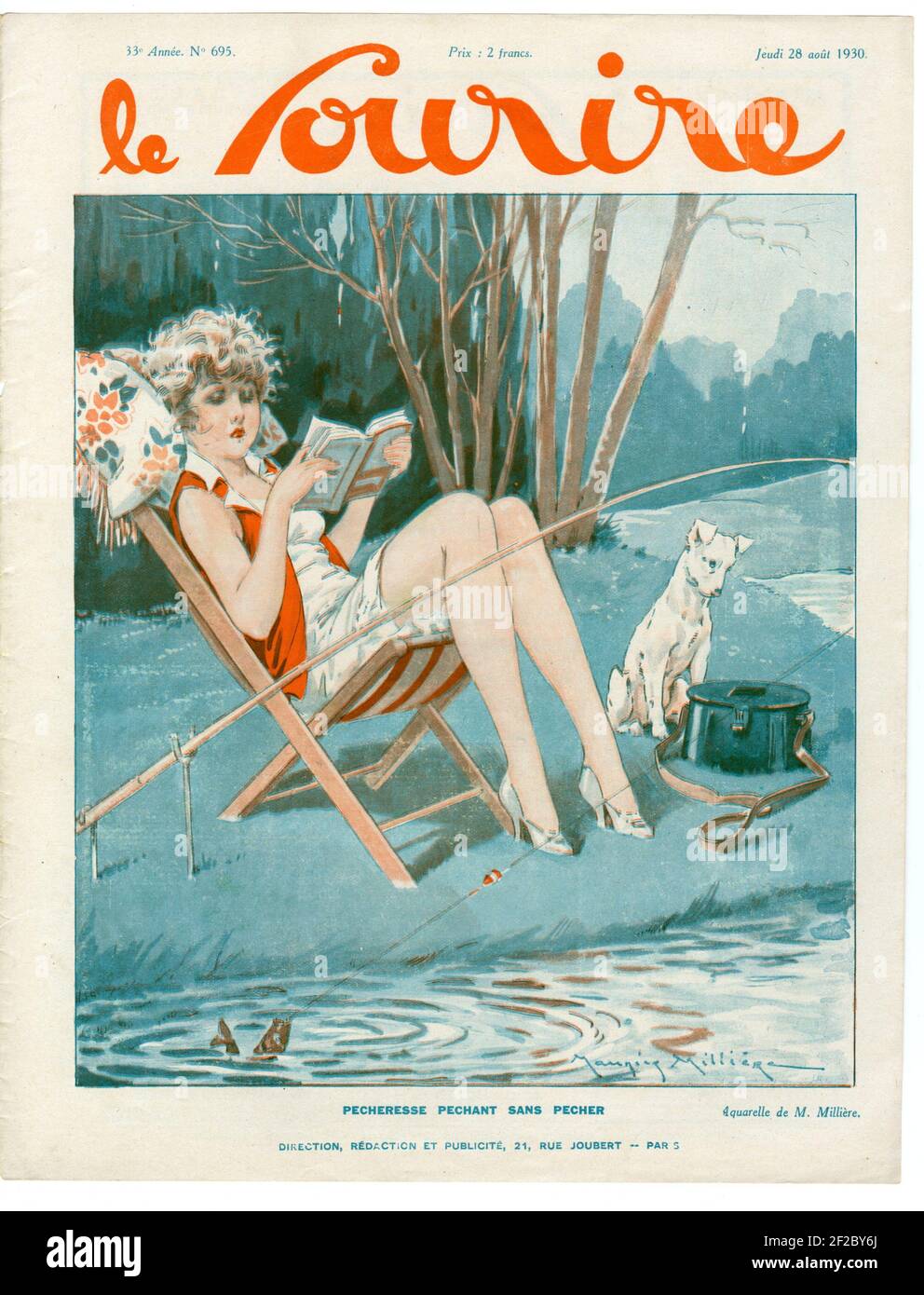 1930s Francia Le Sourire Copertina Foto Stock