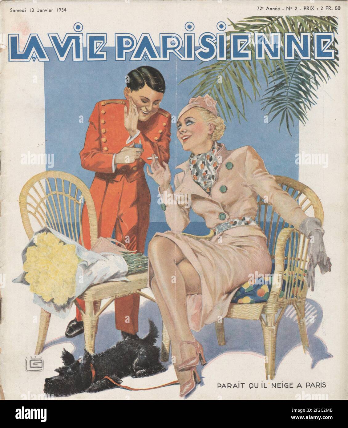 1930s Francia La Vie Parisienne Copertina Foto Stock