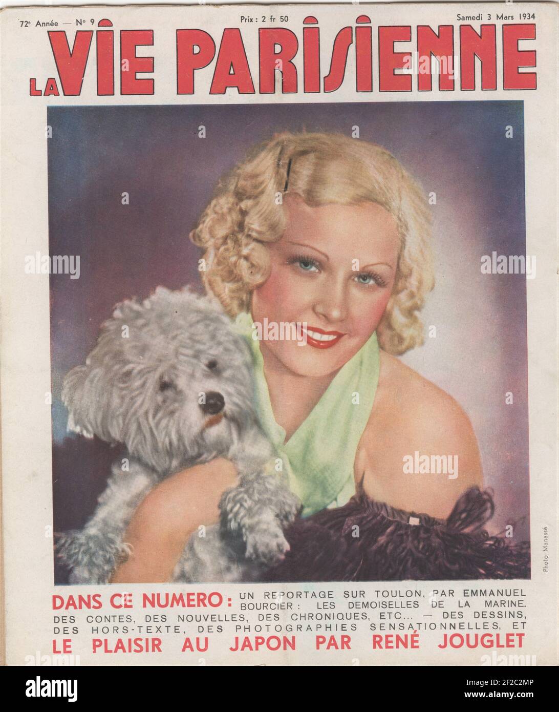 1930s Francia La Vie Parisienne Copertina Foto Stock