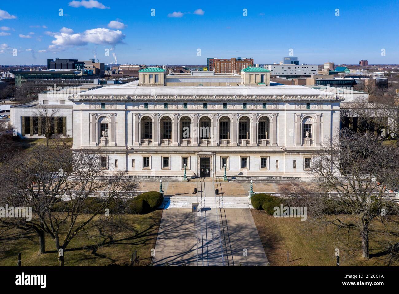 Detroit, Michigan - la biblioteca principale della Detroit Public Library. Foto Stock