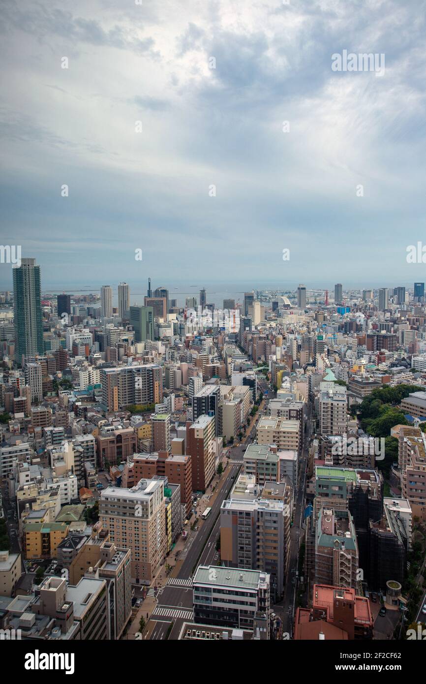 City Skyline a Kobe, Giappone Foto Stock