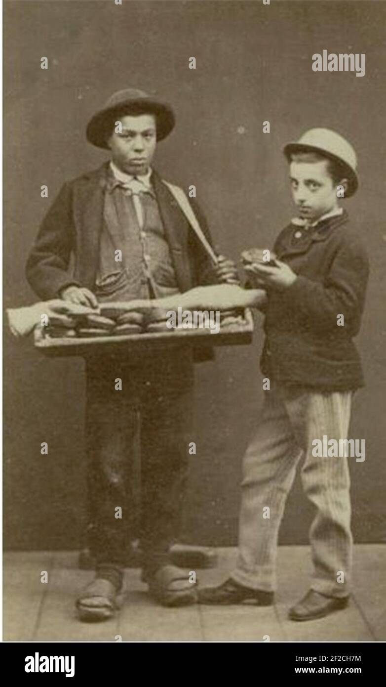 Ponti, Carlo (ca. 1823-1893) - Venditore ambulante. Foto Stock