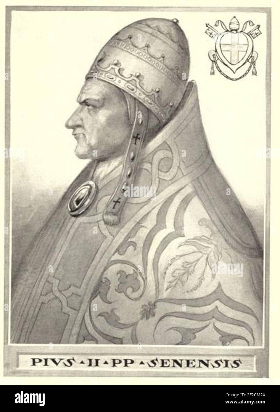 Papa Pio II. Foto Stock