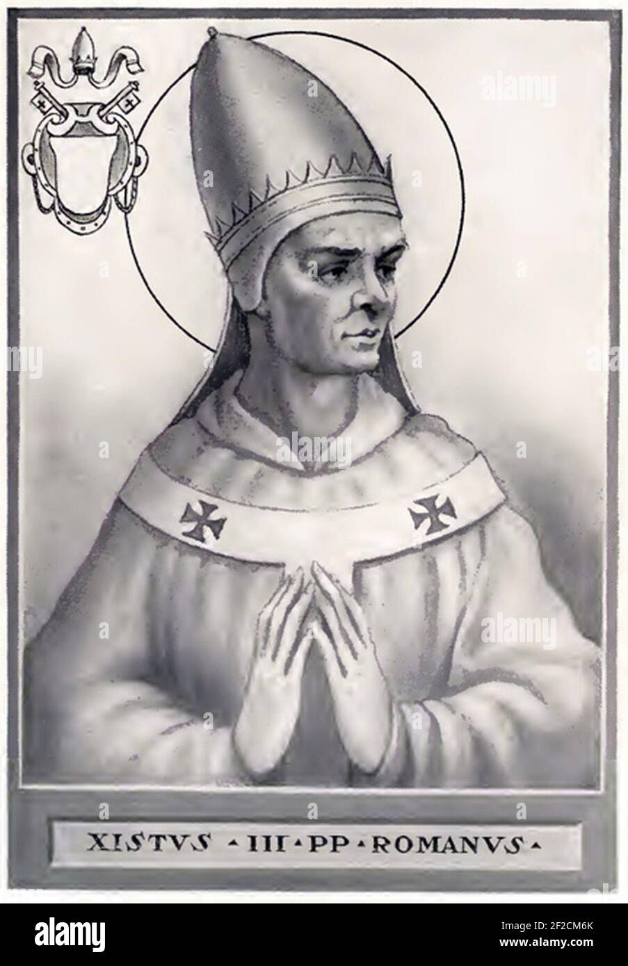 Papa Sisto III Foto Stock