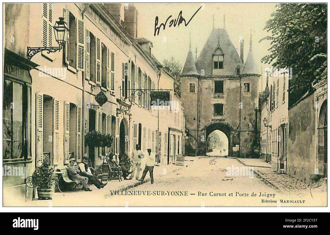 Porte de Joigny rue Carnot. Foto Stock