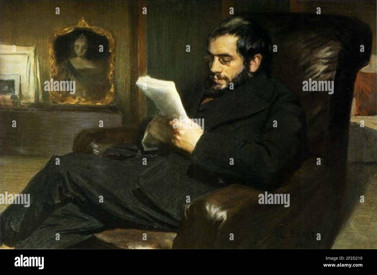 Ritratto Alexander Benois von Leon Bakst. Foto Stock