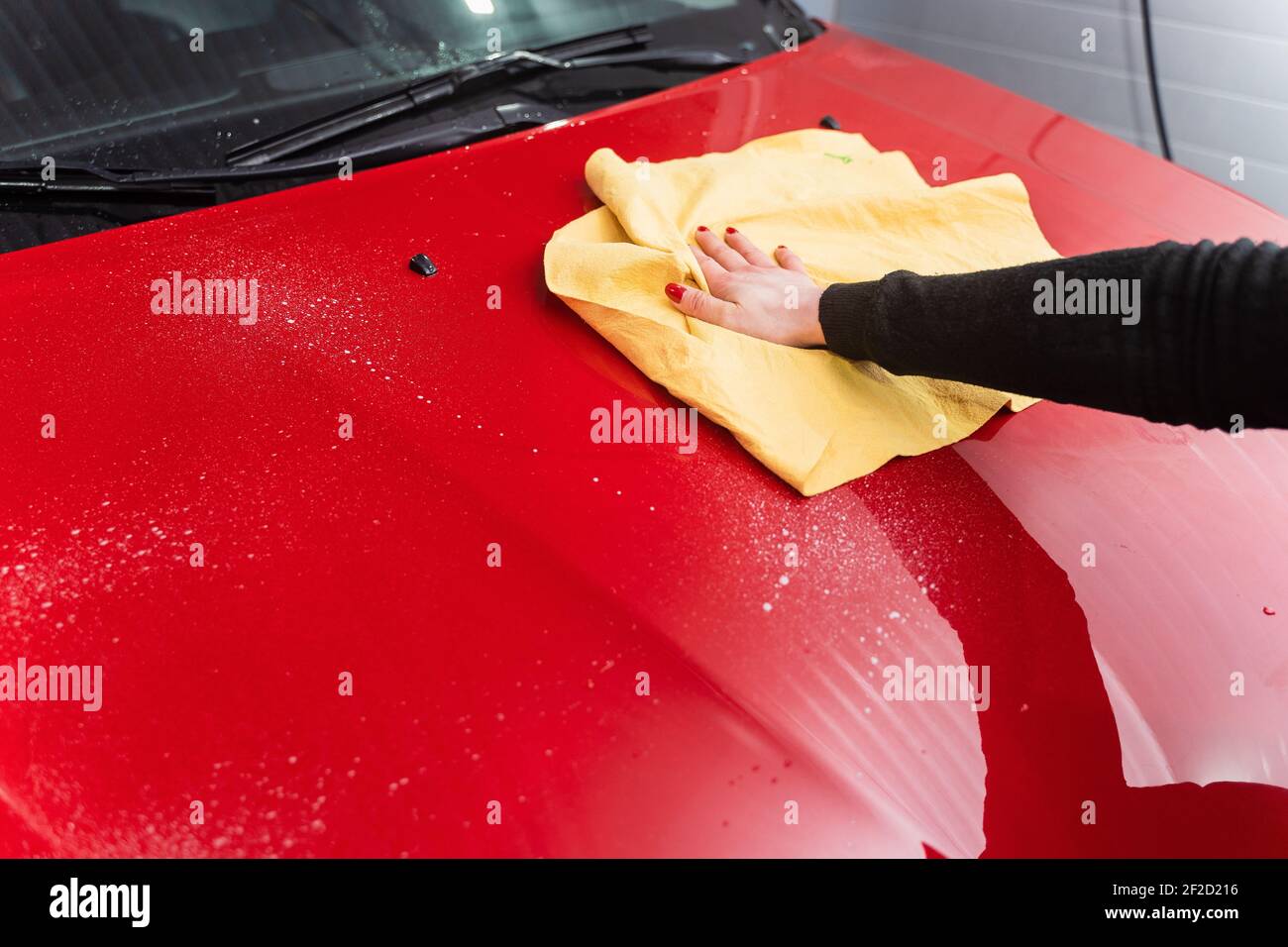 Spray a cera liquida per la protezione della carrozzeria. Protezione della  vernice Foto stock - Alamy