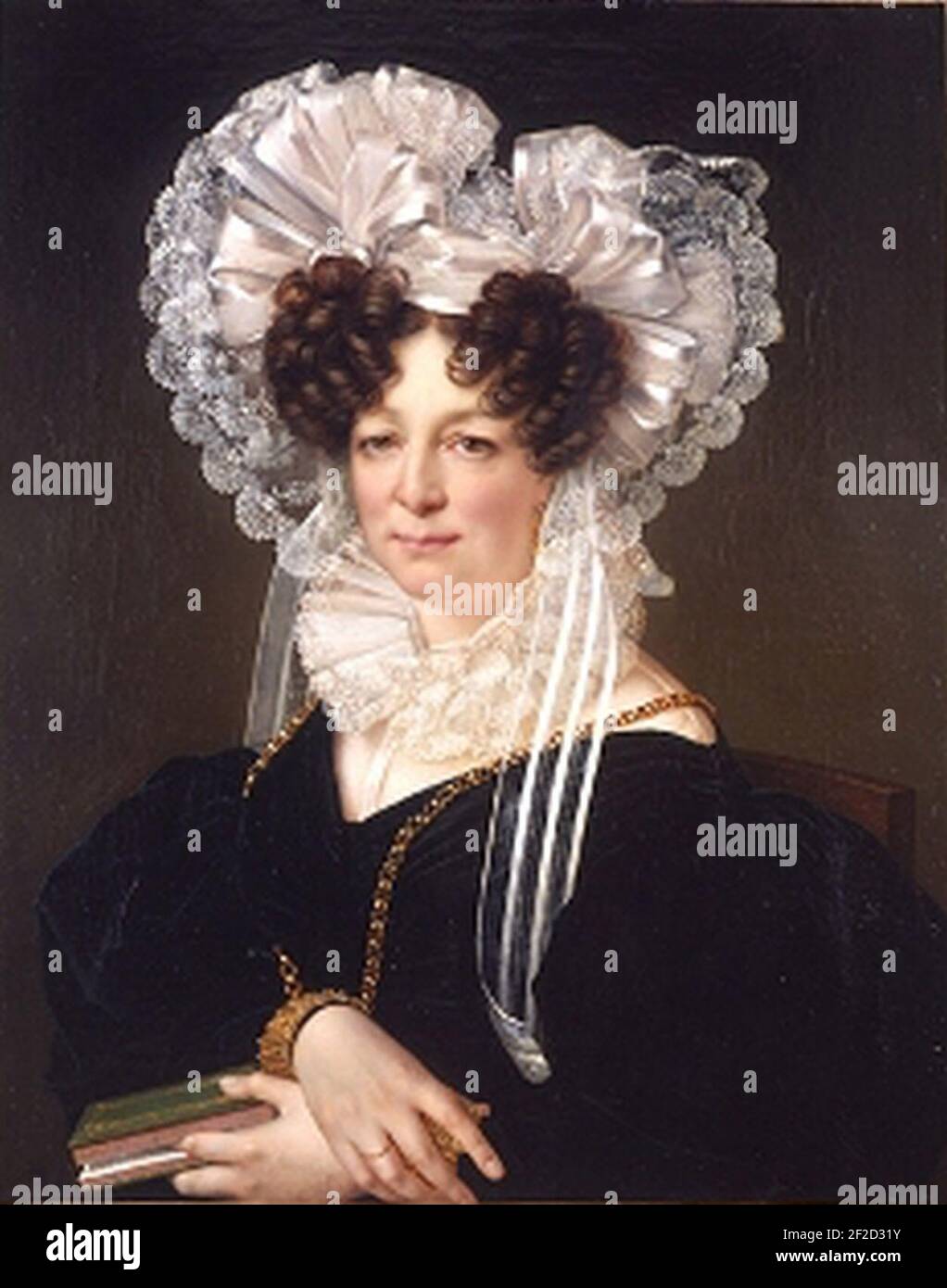 Portrait de Frédérique Dobrée, née Möller (1778-1858). Foto Stock