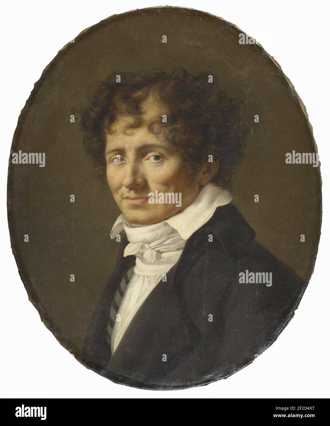Portrait de Vivant Denon - artiste anonyme c 1800. Foto Stock