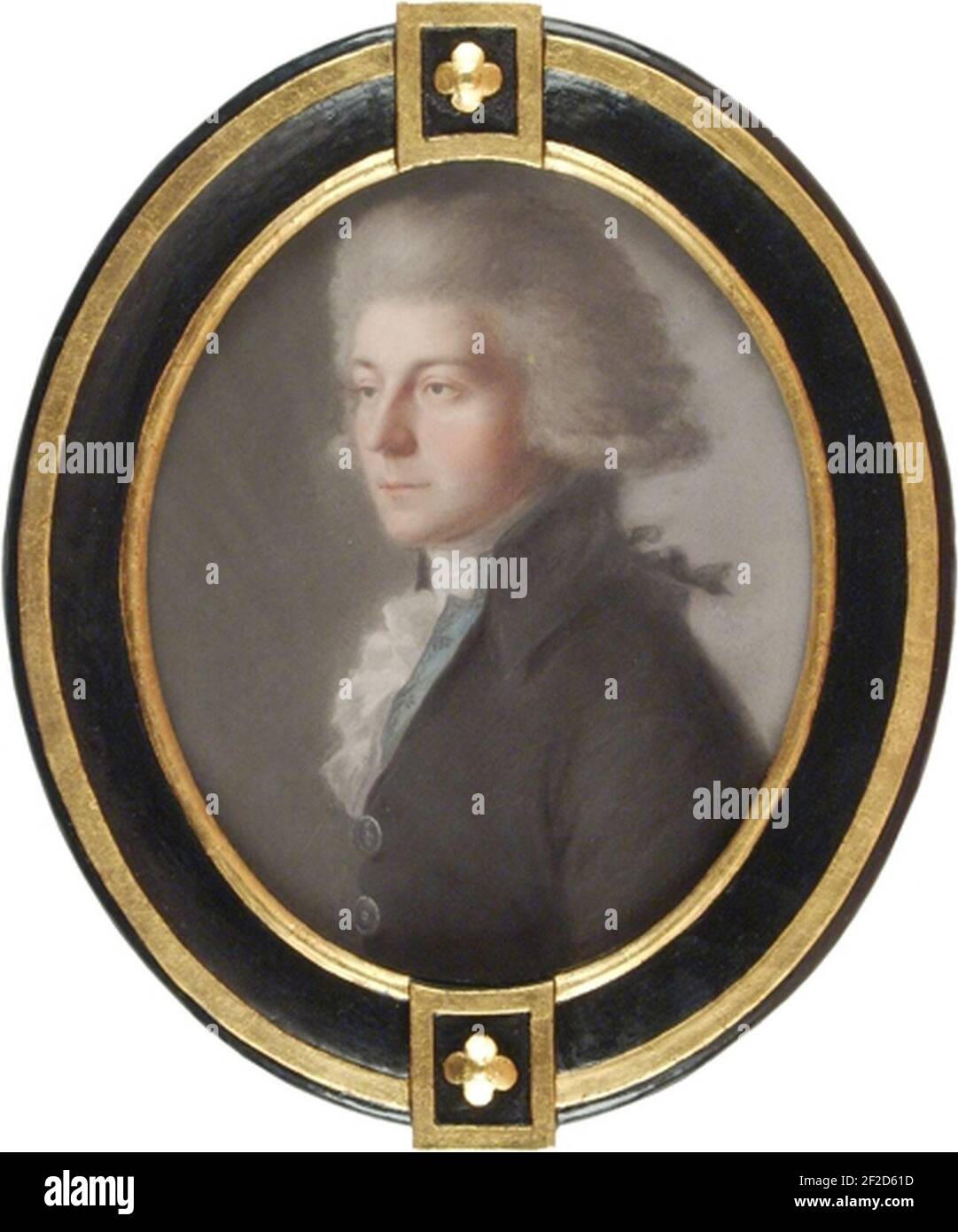 Ritratto Johann Friedrich Anton Fleischmann. Foto Stock