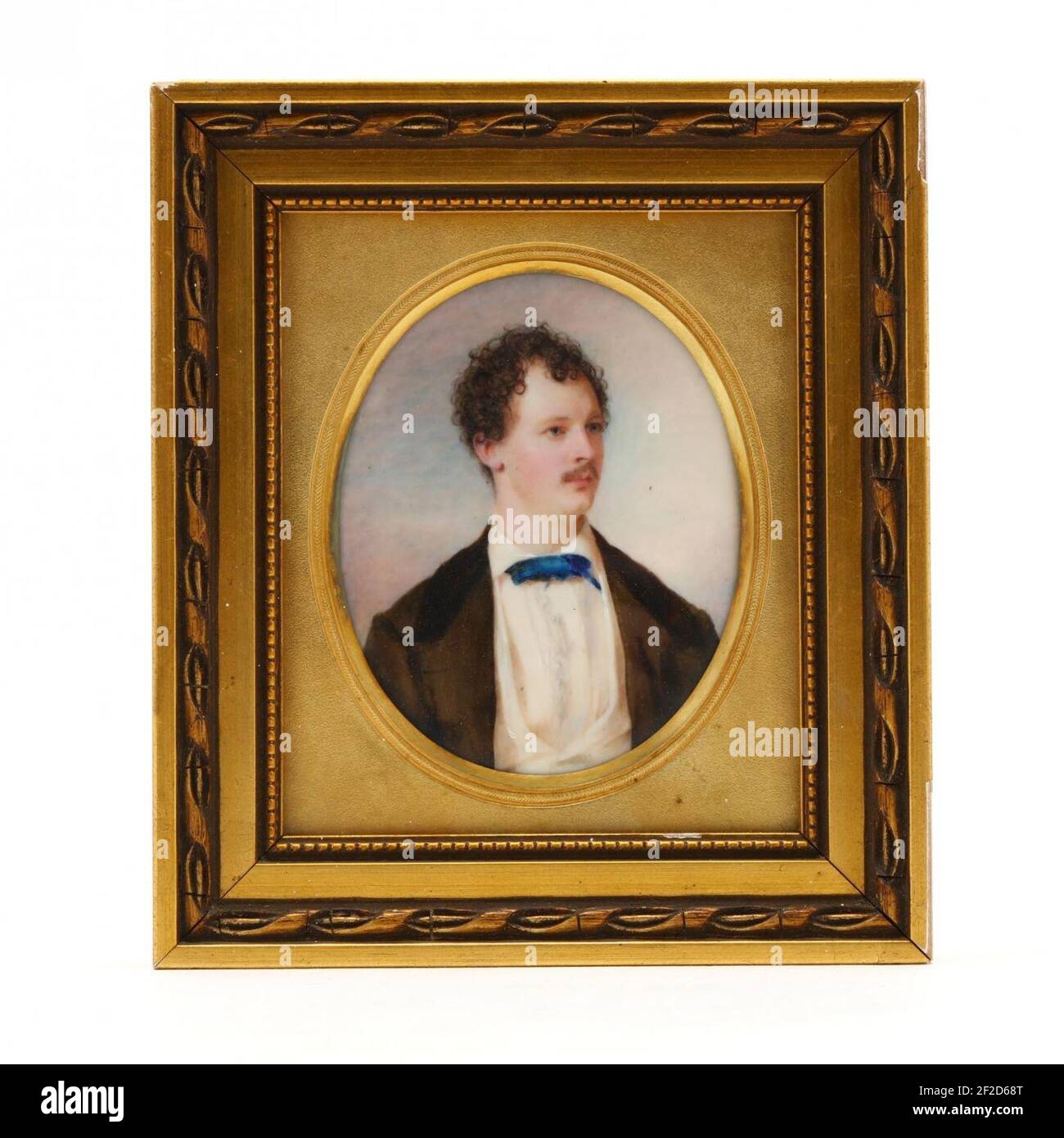 Ritratto miniatura di Harry Dorsey Gough Carroll Sargent (1841-1915). Foto Stock