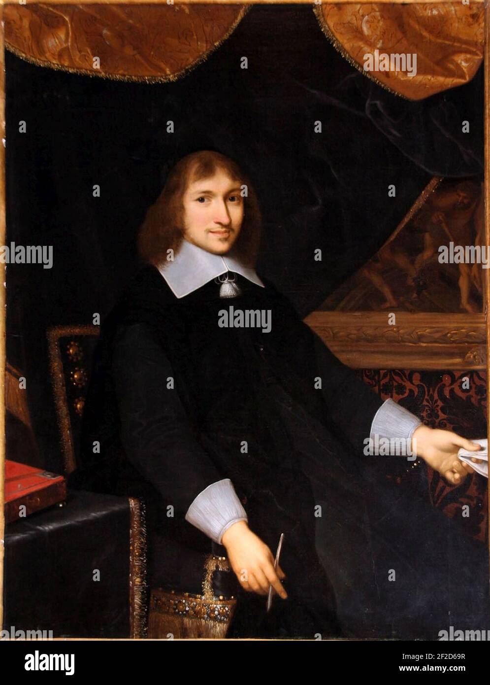 Ritratto Nicolas Fouquet. Foto Stock