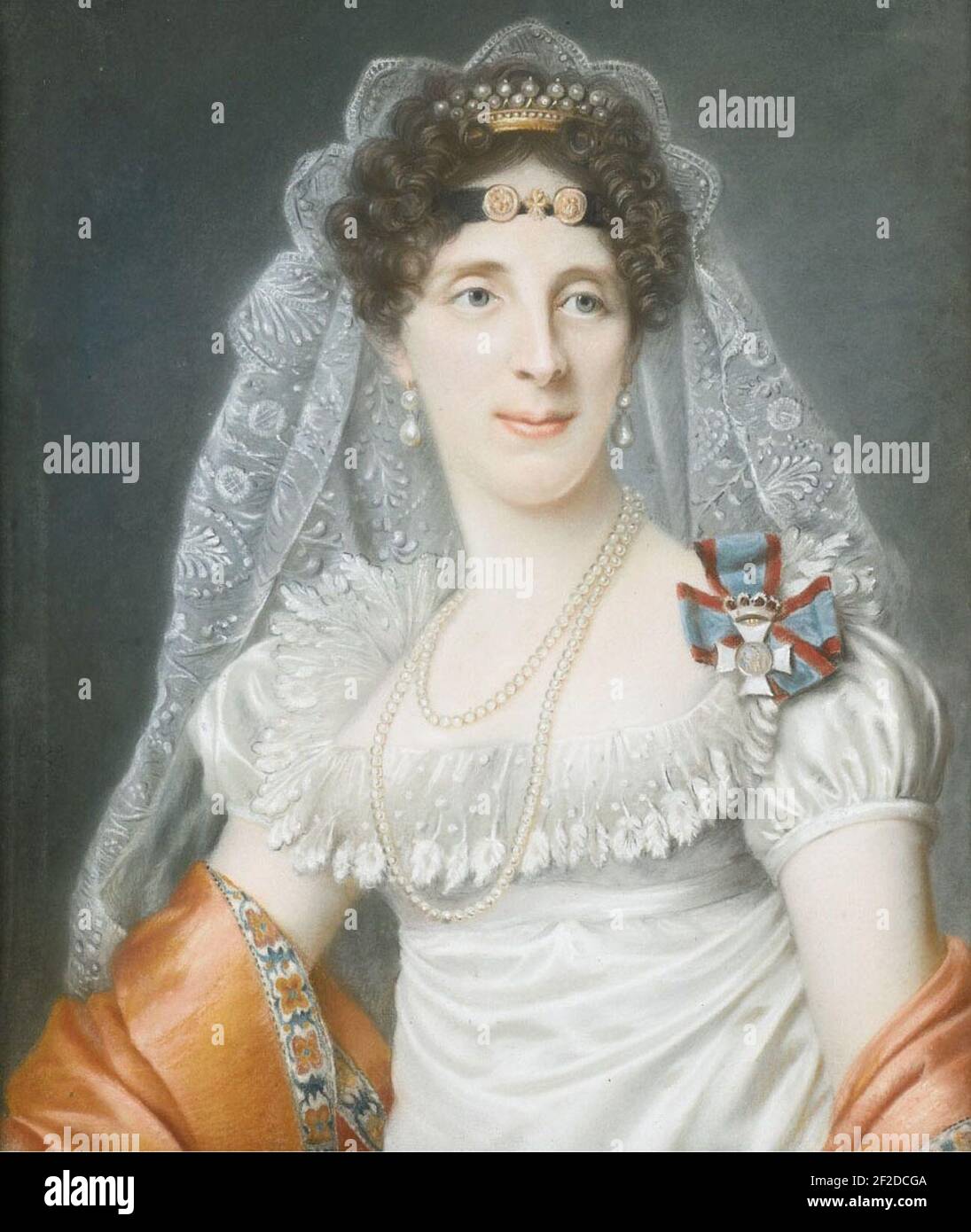 Ritratto della duchessa Maria Elisabetta in Baviera. Foto Stock