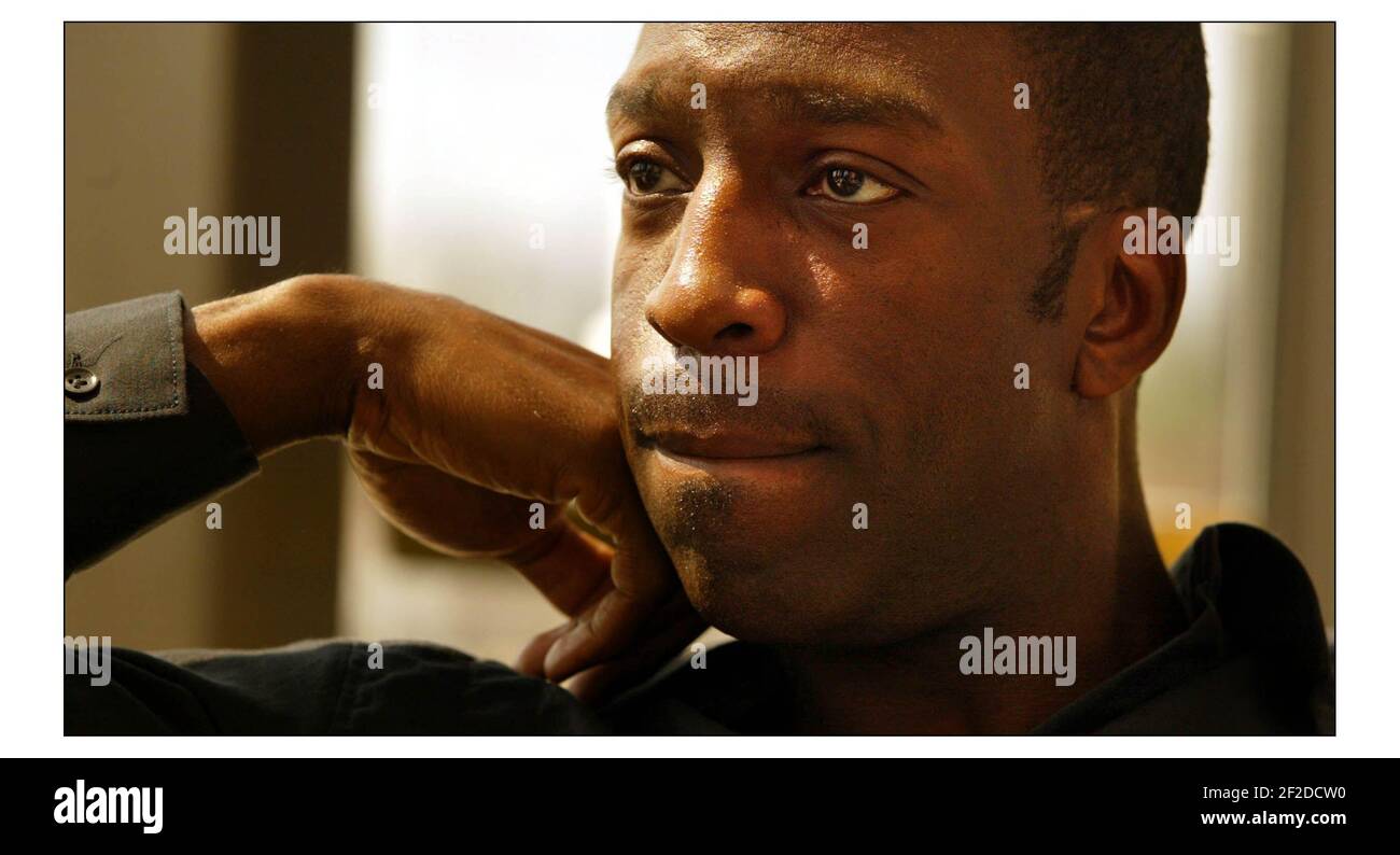 Michael Johnston....... Campione olimpico e parte della squadra olimpica della BBC in Grecia 2004.pic David Sandison 29/7/2004 Foto Stock