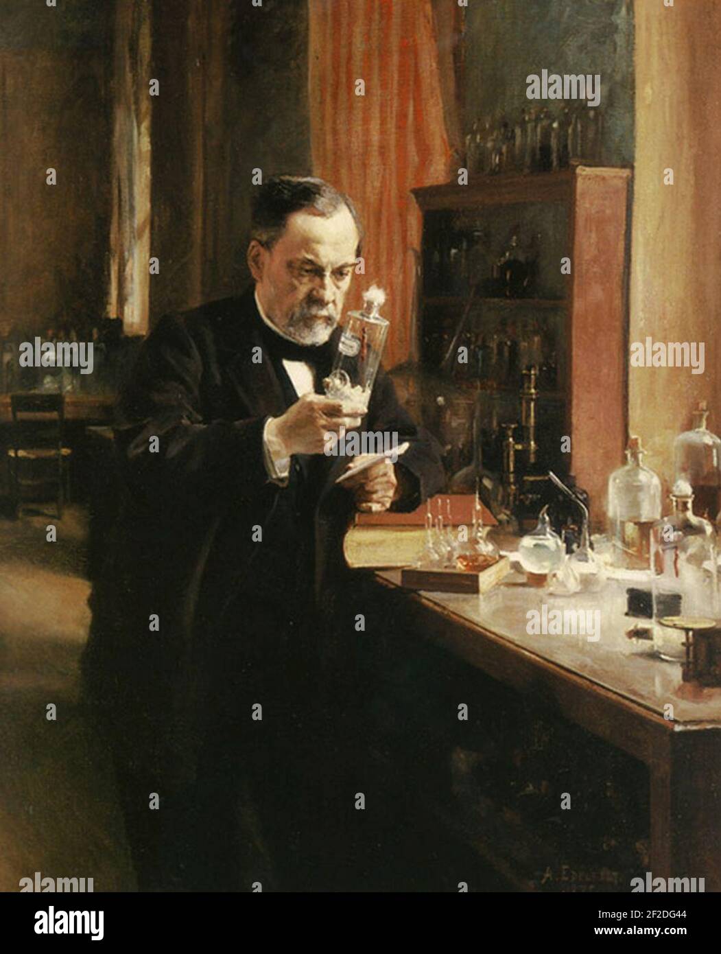 Ritratto di Louis Pasteur. Foto Stock