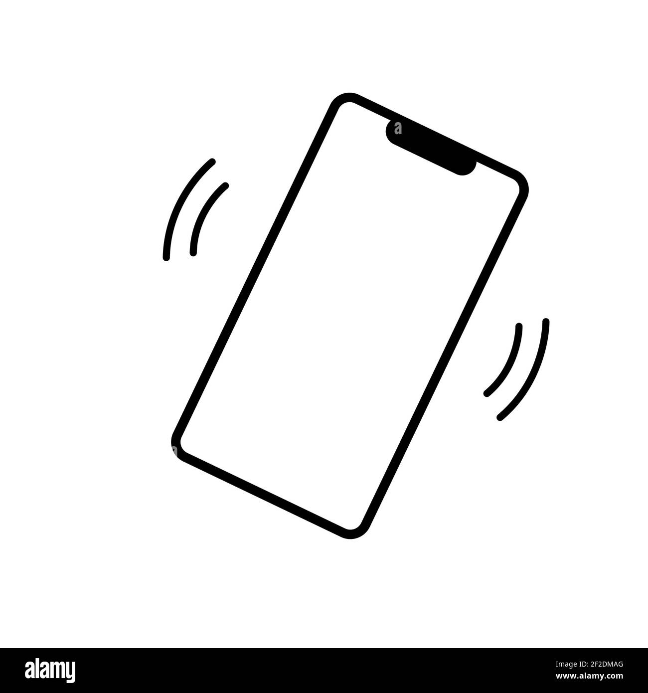 icona di vibrazione del telefono su sfondo bianco. suoneria simbolo del  cellulare. stile piatto. simbolo di suoneria del telefono cellulare Foto  stock - Alamy