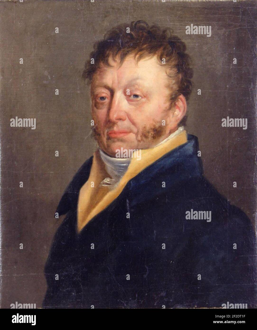 Portret ten halten lijve van Joannes Baptista Olivier, burgemeester te Mechelen van 1826 tot 1830. Foto Stock