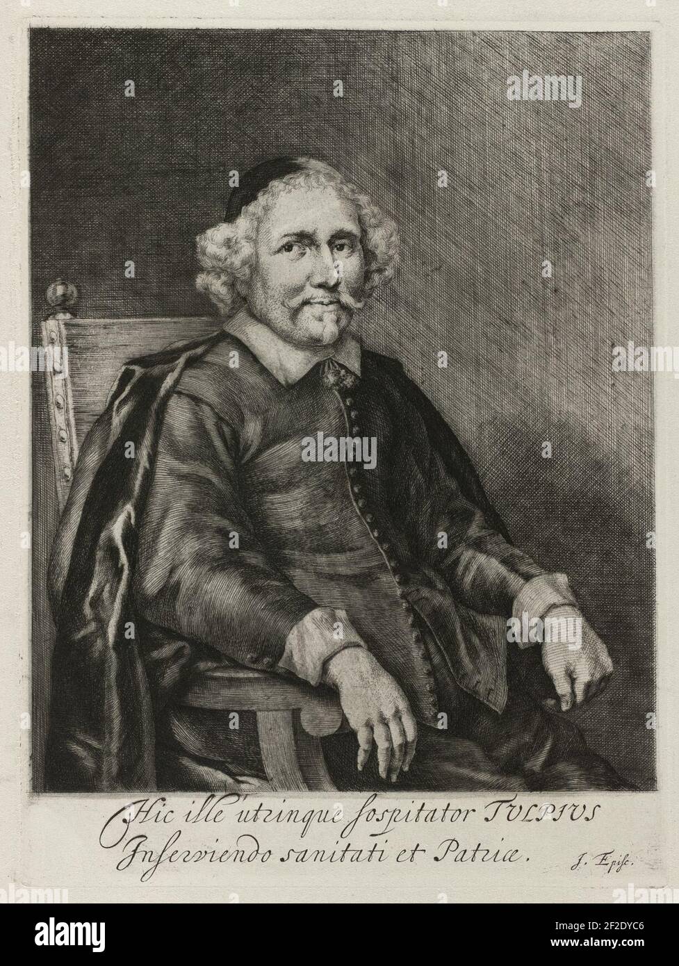 Portret van Nicolaes Tulp. Foto Stock