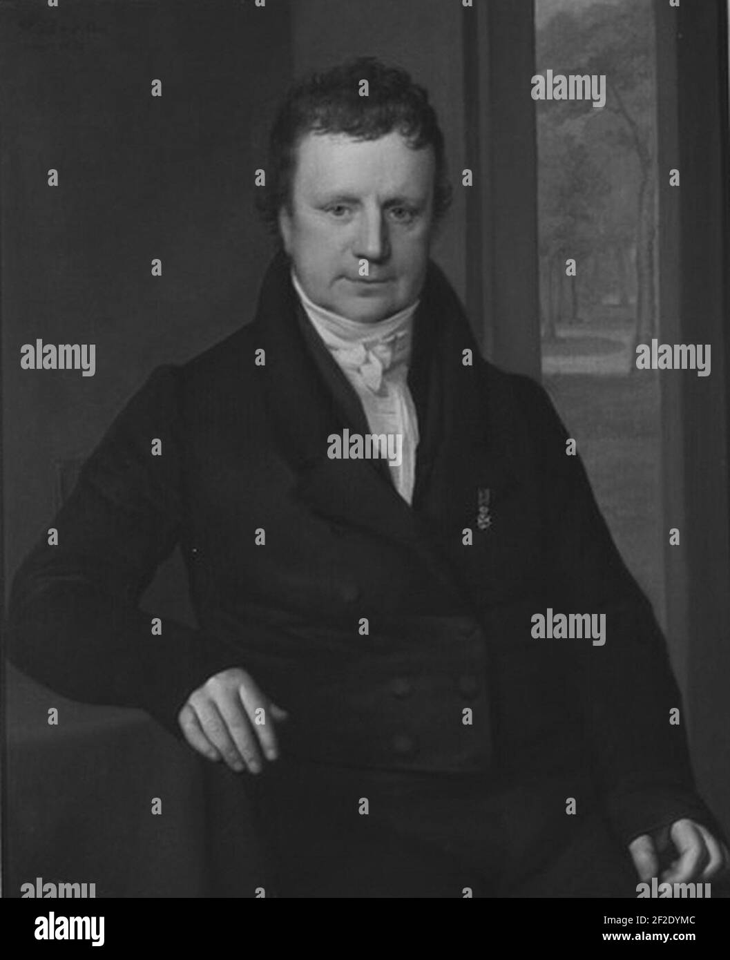 Portret van Samuel Crommelin (1778-1858). Foto Stock