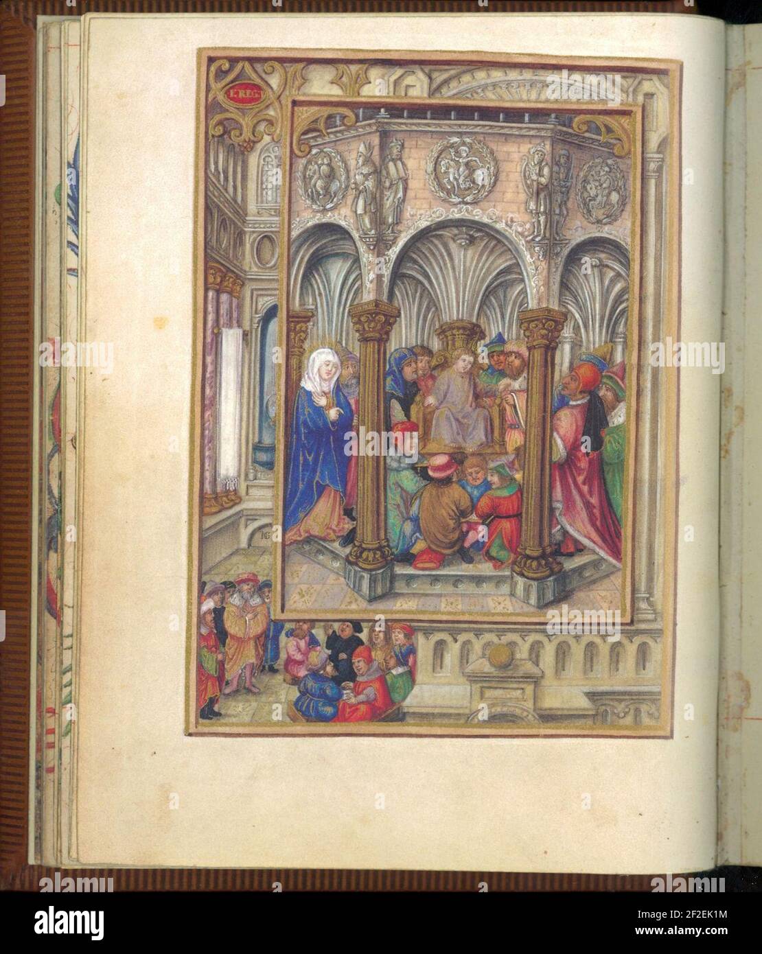 Prayerbook di Albrecht di Brandeburgo, Biblioteca estense universitaria, MS alpha.U.6.7, fol. 22 v. Foto Stock