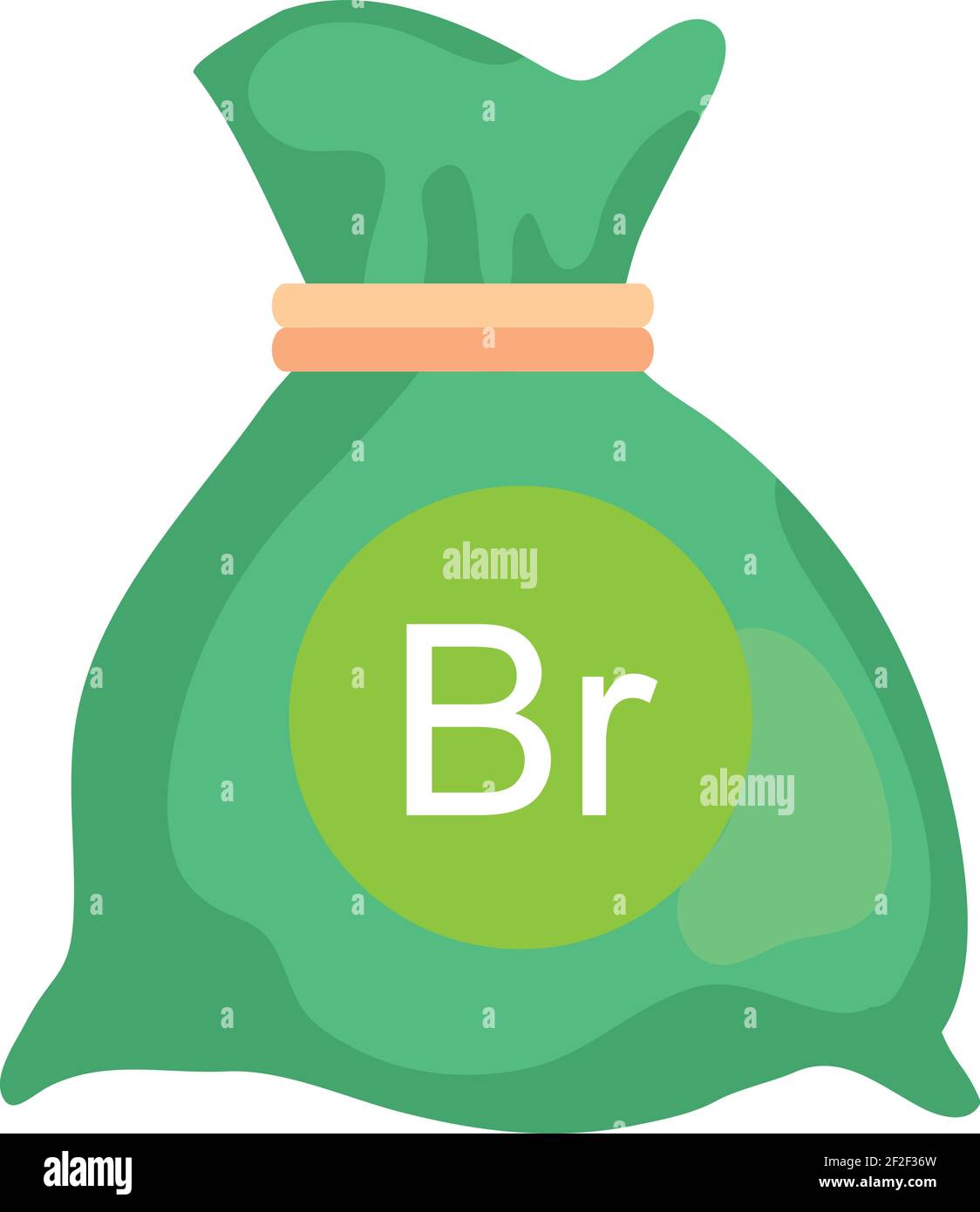 Belarus Ruble Currency Note Money Bag icona colore Verde Per applicazioni e siti Web Illustrazione Vettoriale