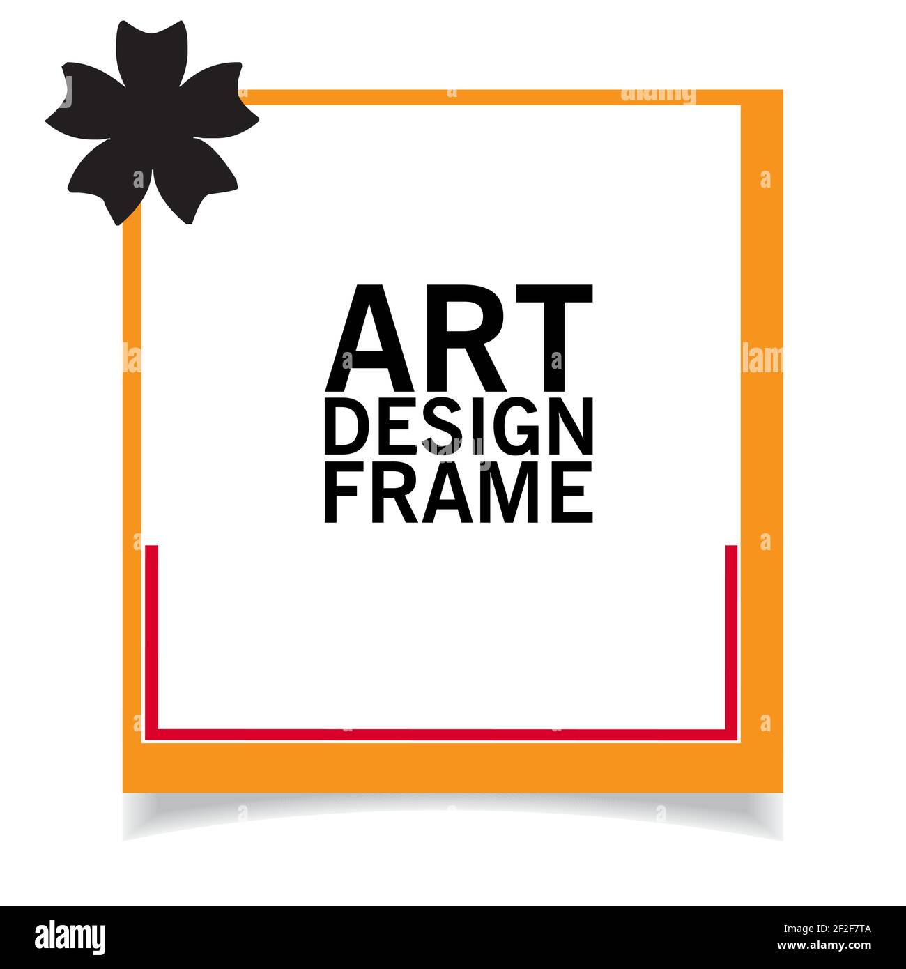 Cornice fotografica che è possibile utilizzare per la foto e l'album design straordinario per creare immagini fresche ed eleganti Illustrazione Vettoriale