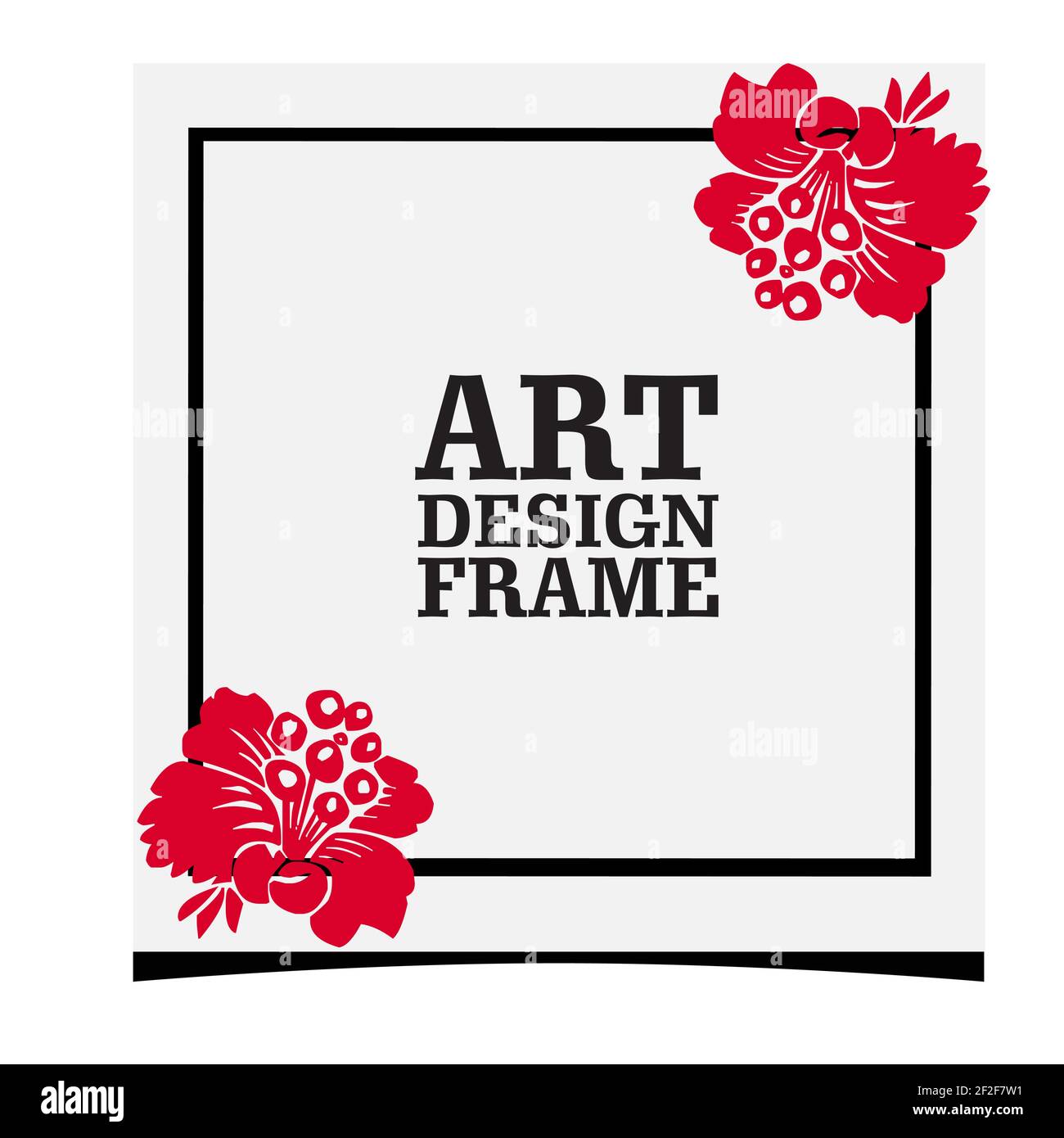 Cornice fotografica che è possibile utilizzare per la foto e l'album design straordinario per creare immagini fresche ed eleganti Illustrazione Vettoriale