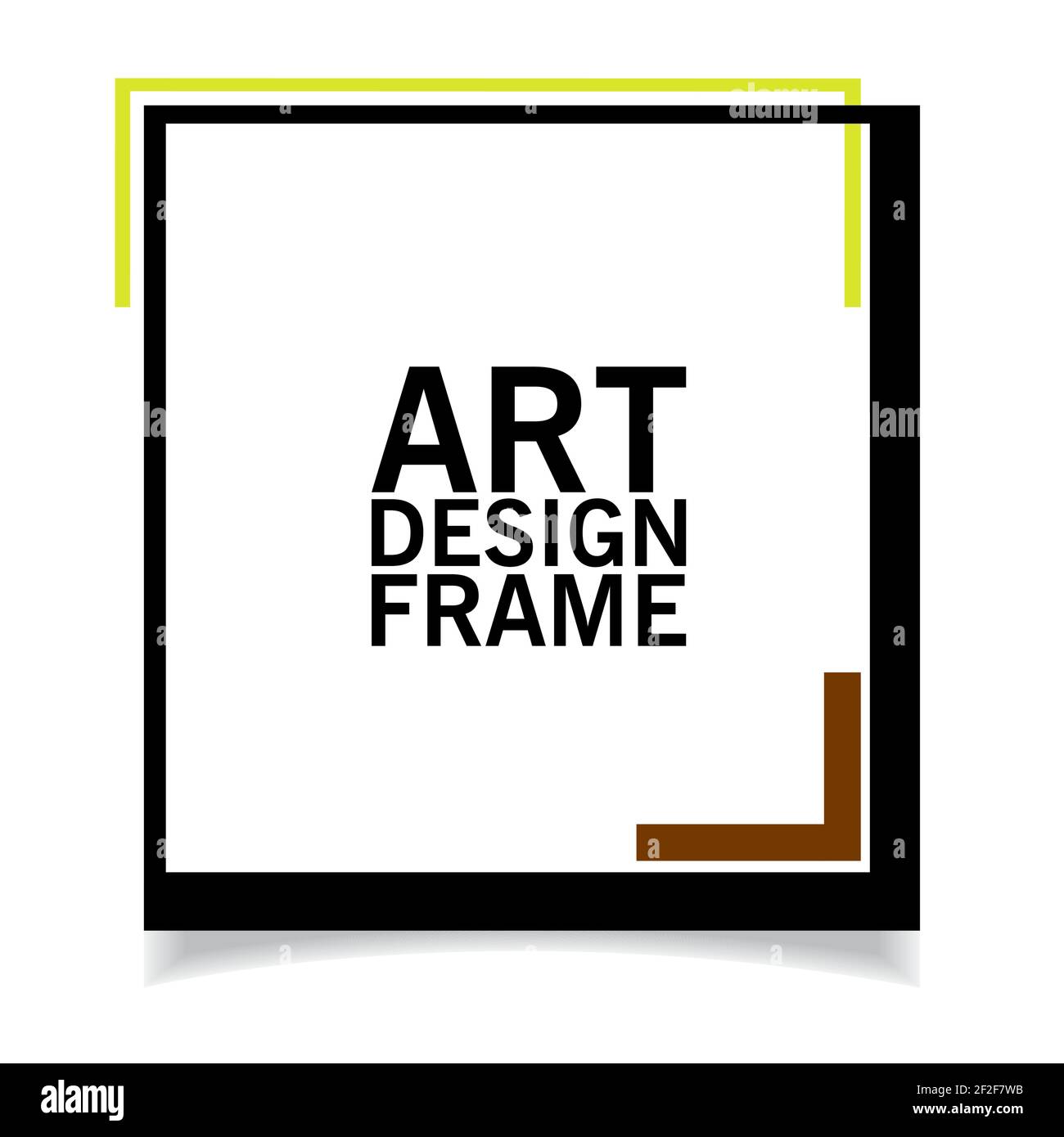 Cornice fotografica che è possibile utilizzare per la foto e l'album design straordinario per creare immagini fresche ed eleganti Illustrazione Vettoriale