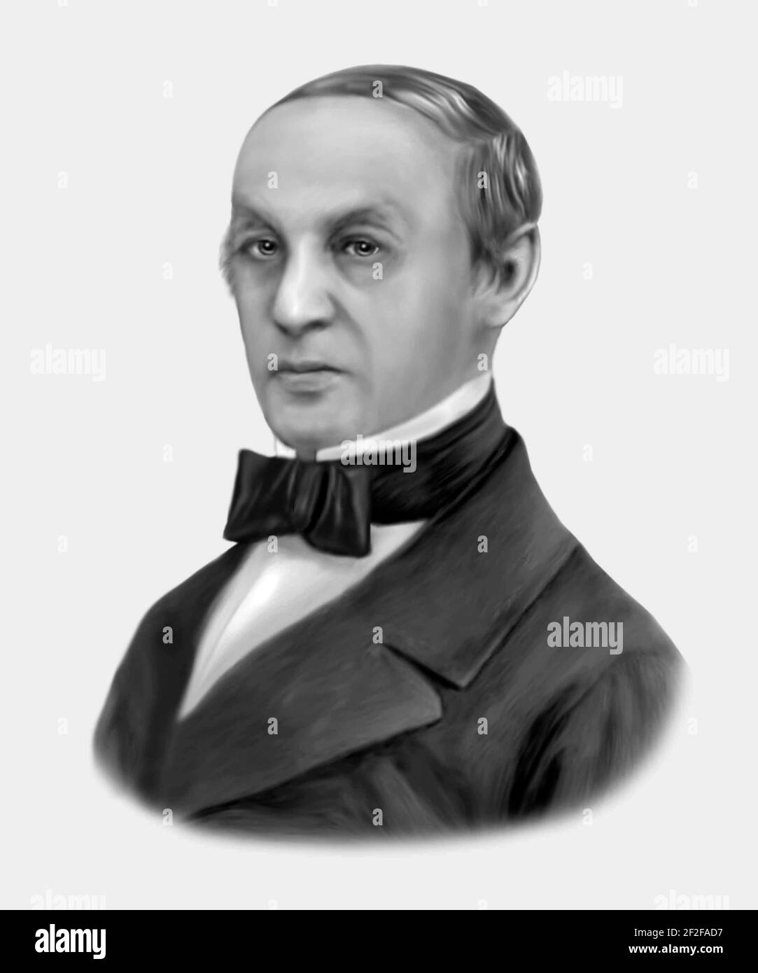 Theodor Schwann 1810-1882 medico tedesco Fisiologo Foto Stock