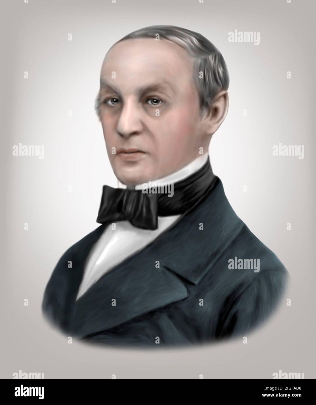 Theodor Schwann 1810-1882 medico tedesco Fisiologo Foto Stock